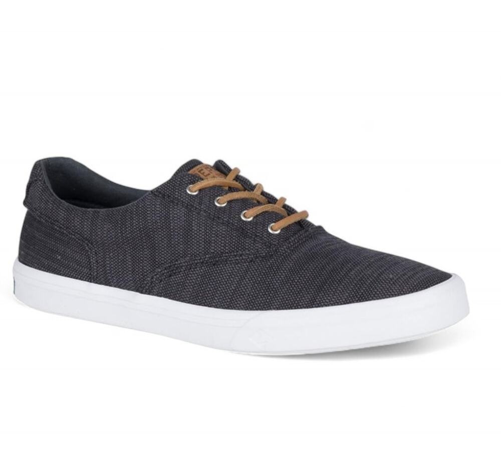 Sperry Striper II CVO Canvas Sneakers Lace Up Black Mens Size US11.5 UK10.5 EU45